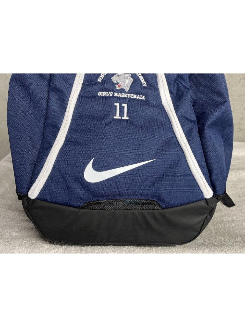Nike Elite Quad Zip System 2.0 Navy Blue Basketball Hoops Backpack BA5259 410 - Picture 3 of 11